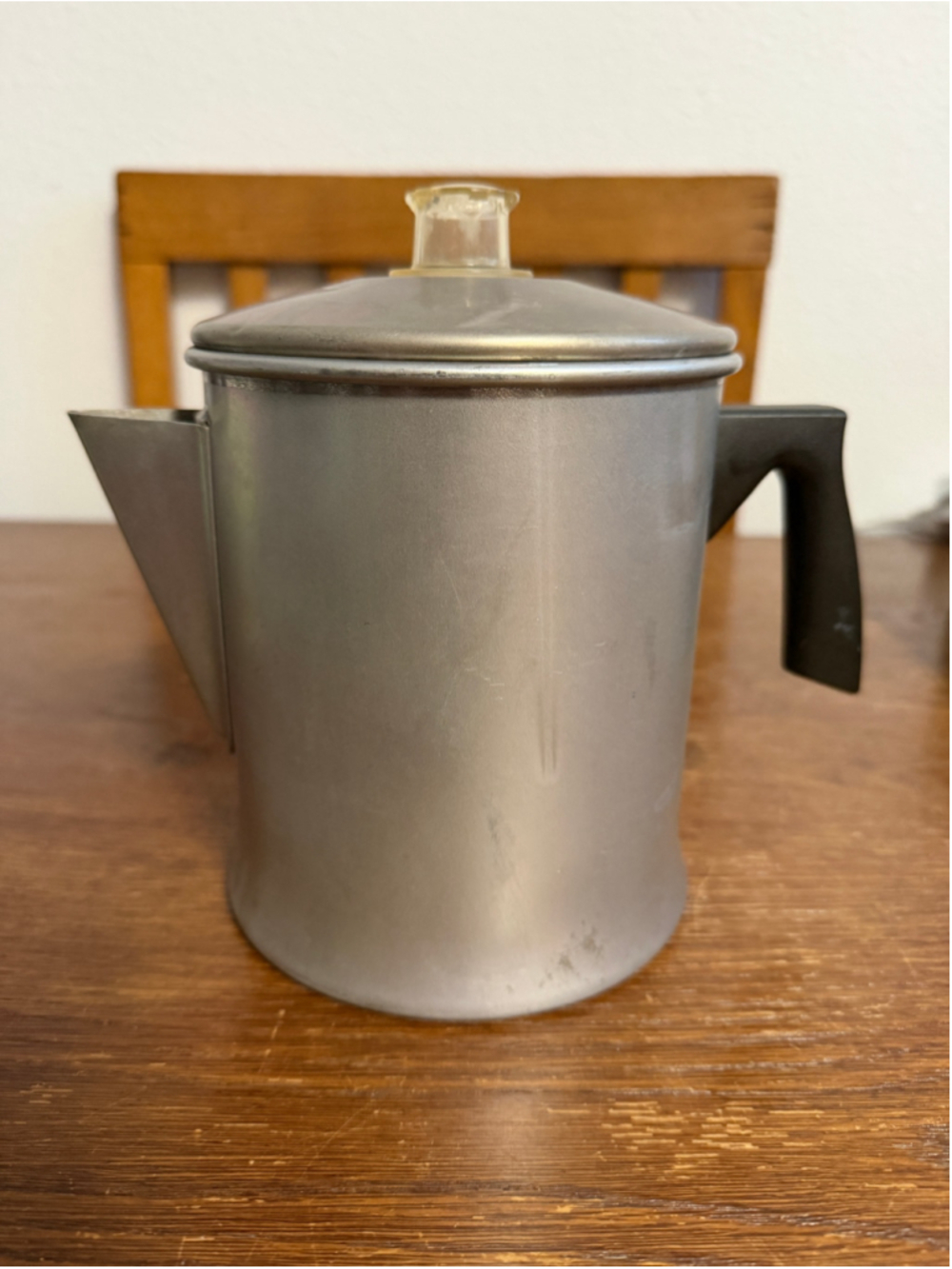 Vintage Mirro Aluminum Stovetop Coffee Percolator Complete Camping Coffee Pot US